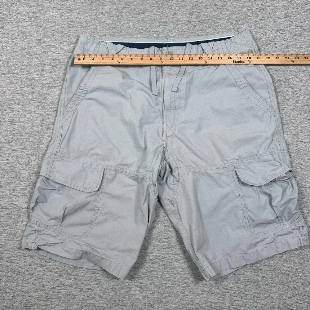 Nike Jordan Cargo Shorts Mens 36 Gray Ripstop Drawstring MJ 23 Outdoor STAINS